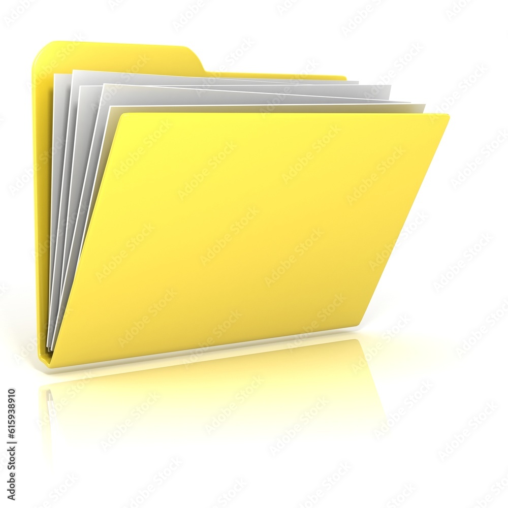 Computer folder icon, isolated on white background Computer folder icon, isolated on white background