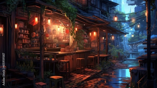 Anime Game Art Style Background Wallpaper