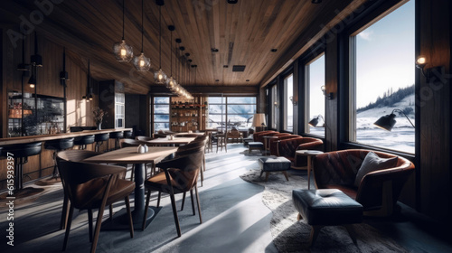 Modern interior space of a ...