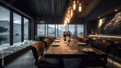 Modern interior space of a ...