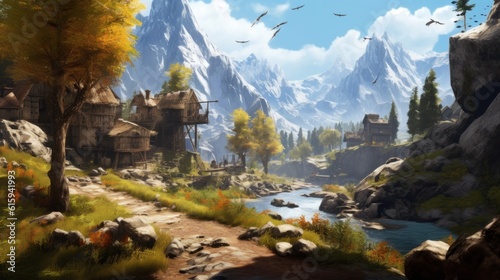 Beautiful Scenery Game Art