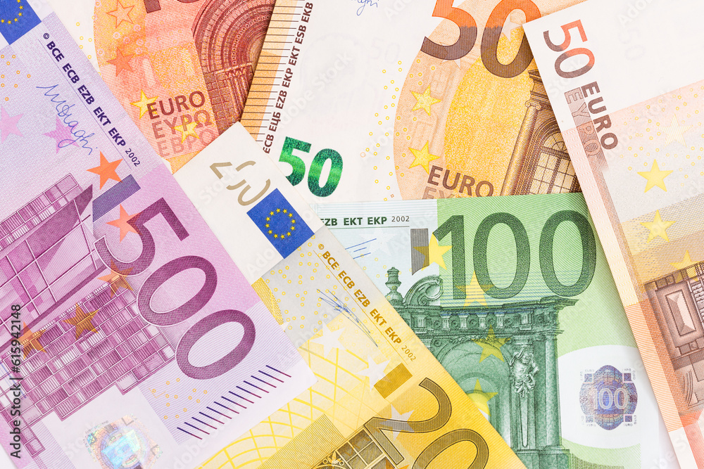 Background of euro bills. High resolution photo. Background of euro bills. High resolution photo.