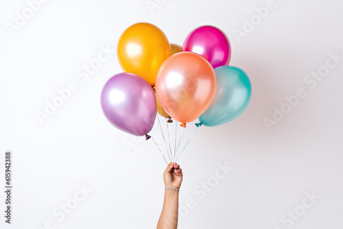 beautiful colourful balloons ai generated