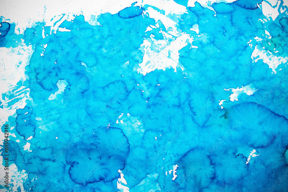 Abstract marble cold water blue watercolor background Abstract marble cold water blue watercolor background