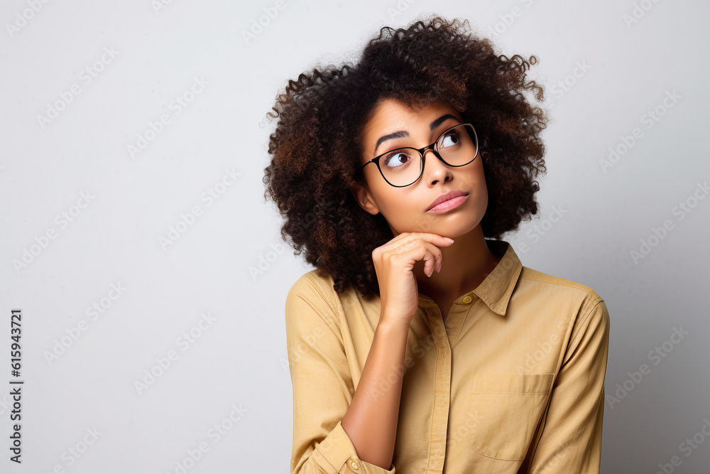 Beautiful lady is thinking ai generated Beautiful lady is thinking ai generated