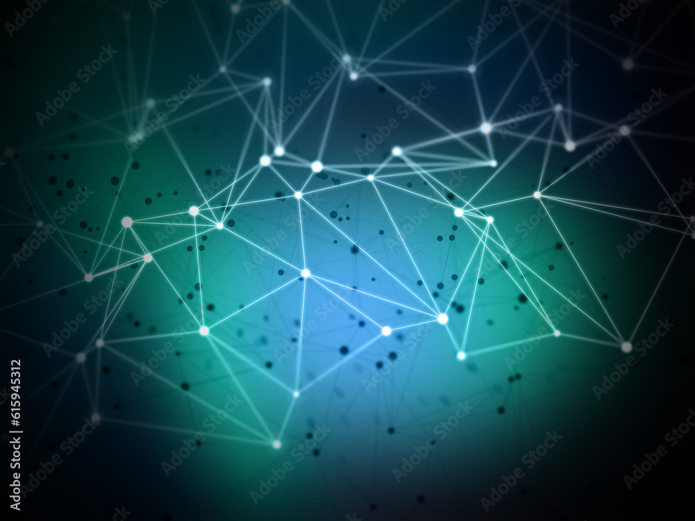 Abstract background of connecting lines and dots