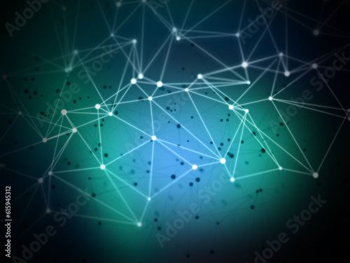 Abstract background of connecting lines and dots