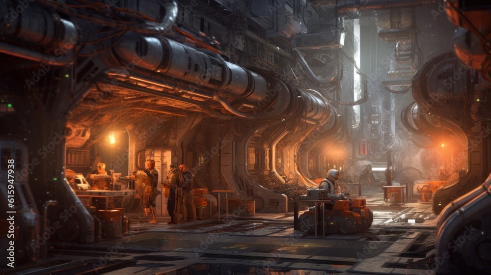 Obraz premium Scifi Game Artwork