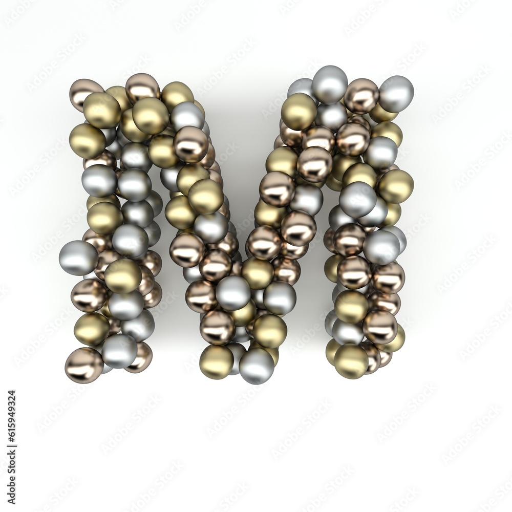 3D Render of Alphabet Letter 3D Render of Alphabet Letter
