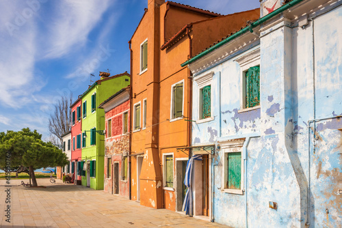 The Burano island with a colorful houses near Venice, Italy, Europe. © Viliam
