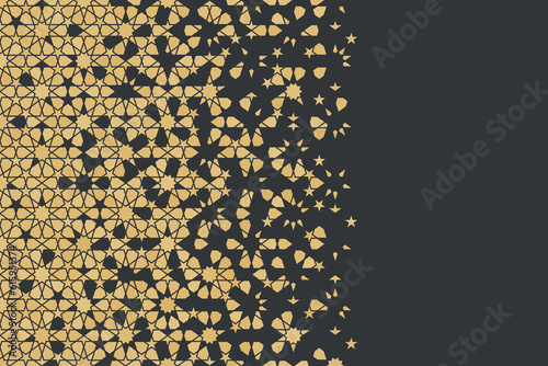 Mosaic gradient design in authentic Arabian style.