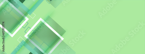 Abstract green geometric background