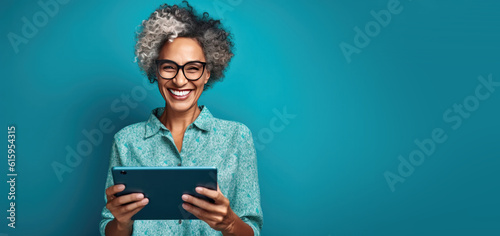 Happy Older Smiling Woman H...