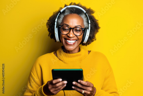 Happy Older Smiling Woman w...
