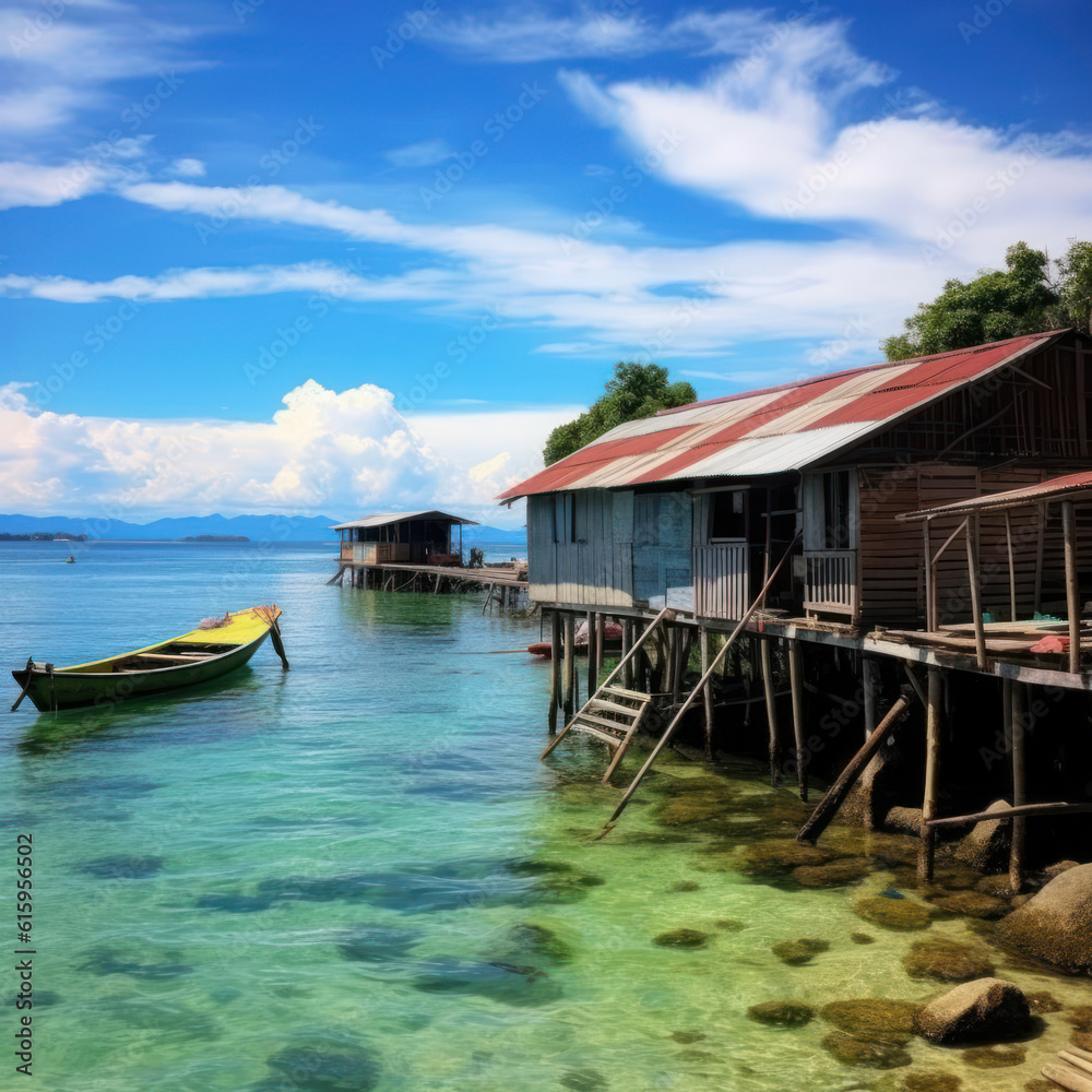 Obraz premium boat on the beach