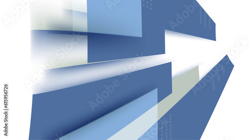Abstract modern design vector illustration on white and blue background