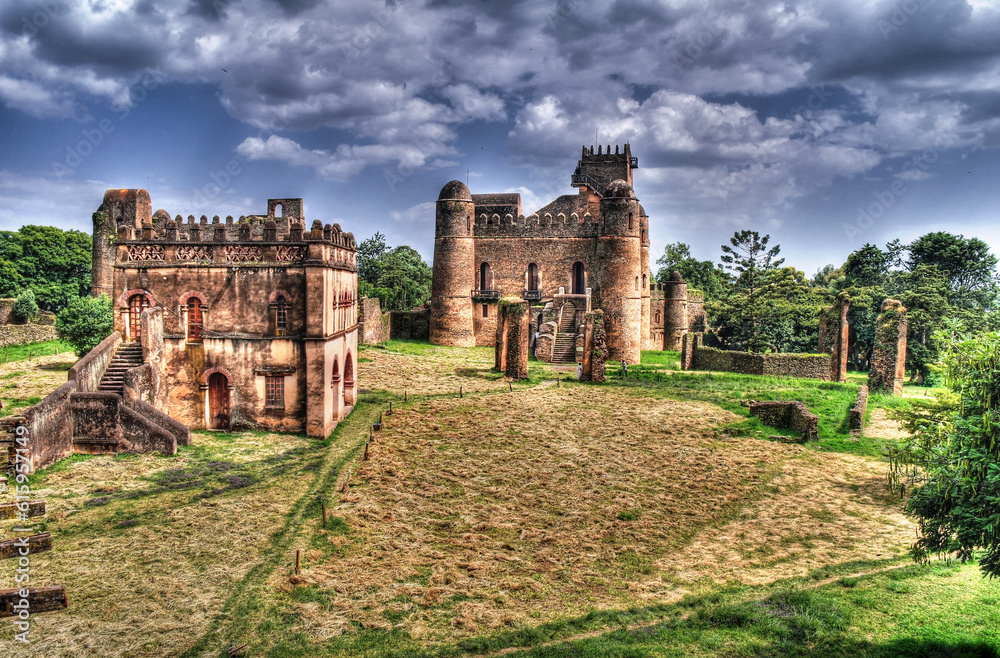Fasilidas palace in Fasil Ghebbi site , Gonder Fasilidas palace in Fasil Ghebbi site , Gonder