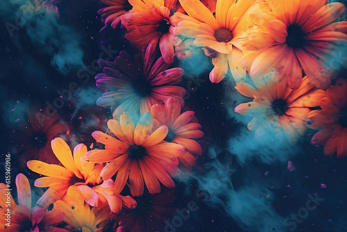 abstract flowers background © Poprock3d