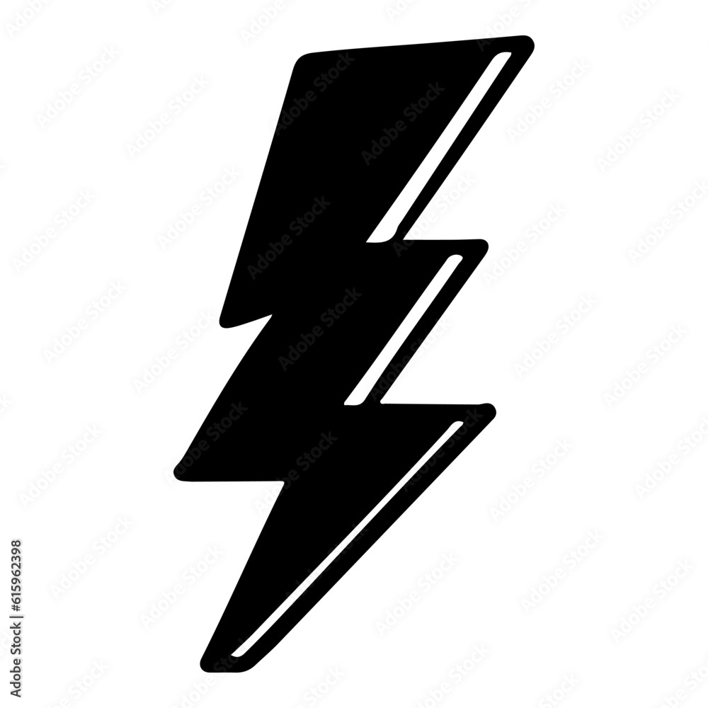Doodle sketch style of electric lightning bolt symbol vector illustration for concept design. Doodle sketch style of electric lightning bolt symbol vector illustration for concept design.