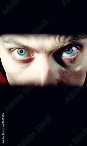 science fiction portrait: intense stare photo