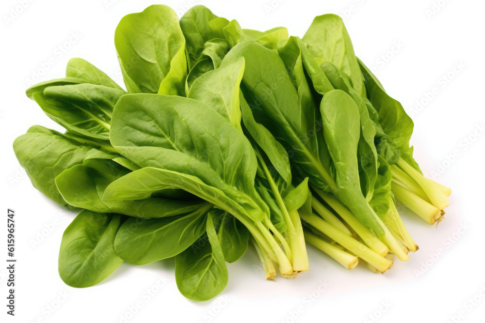 green swiss chard isolated created with Generative AI technology green swiss chard isolated created with Generative AI technology