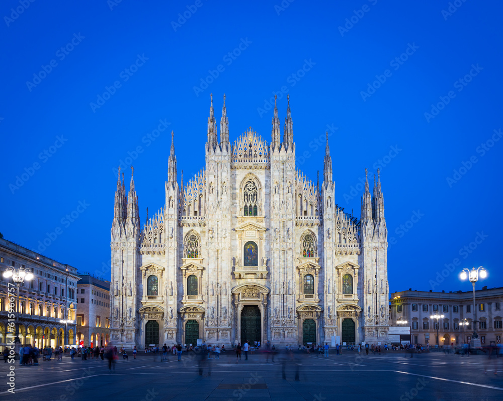 Milan's spacious city square, the Piazza del Duomo, is named for the huge church that overlooks it. Today, the piazza is a central meeting place, home to many of the city's significant buildings.
