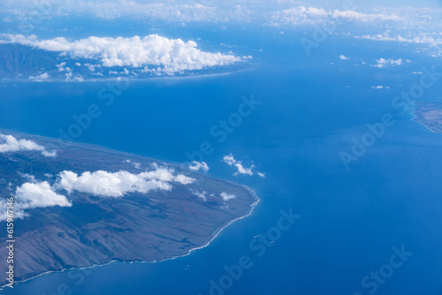 Lanai island, Hawaii. Aerial photography on the plane.  © youli zhao