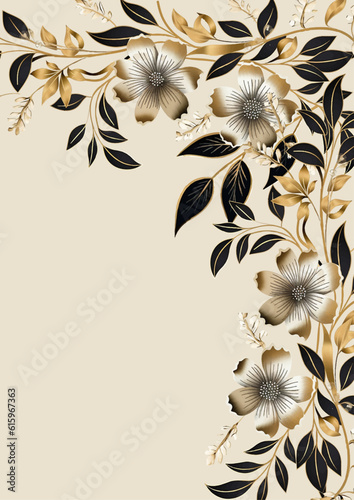 colorful coloutful floral flower vector elegant leaves wedding invitation card template watercolor