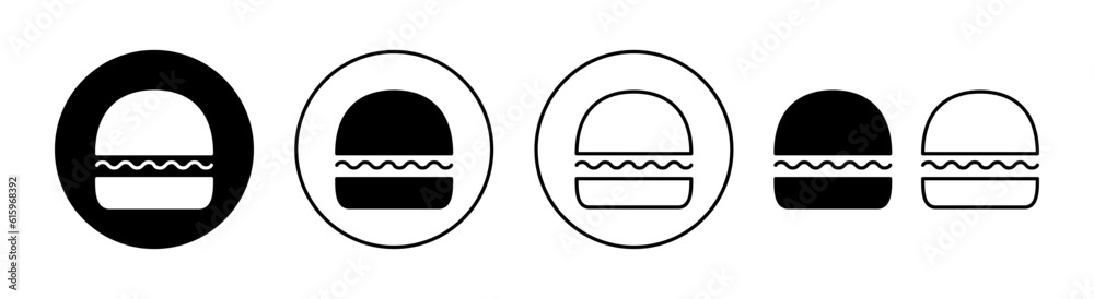 Burger icon set for web and mobile app. burger sign and symbol. hamburger Burger icon set for web and mobile app. burger sign and symbol. hamburger