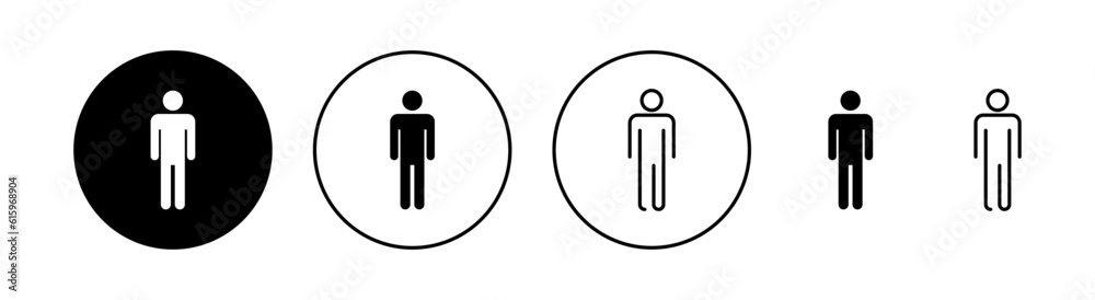 Man icon set for web and mobile app. male sign and symbol. human symbol Man icon set for web and mobile app. male sign and symbol. human symbol
