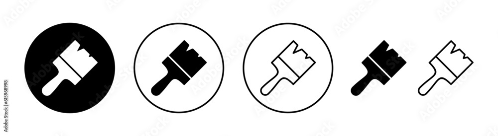 Paint icon set for web and mobile app. paint brush sign and symbol. paint roller icon vector Paint icon set for web and mobile app. paint brush sign and symbol. paint roller icon vector