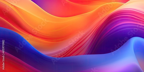 Wallpaper Mural Blurred fluid gradient colorful background made with Generative AI Torontodigital.ca