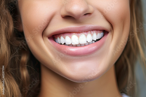 a woman's smile with braces on her teeth and one missing in the upper part of her mouth