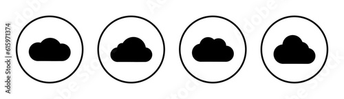 Cloud icon set illustration. cloud sign and symbol