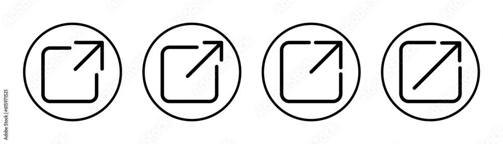 External link icon set illustration. link sign and symbol. hyperlink symbol External link icon set illustration. link sign and symbol. hyperlink symbol