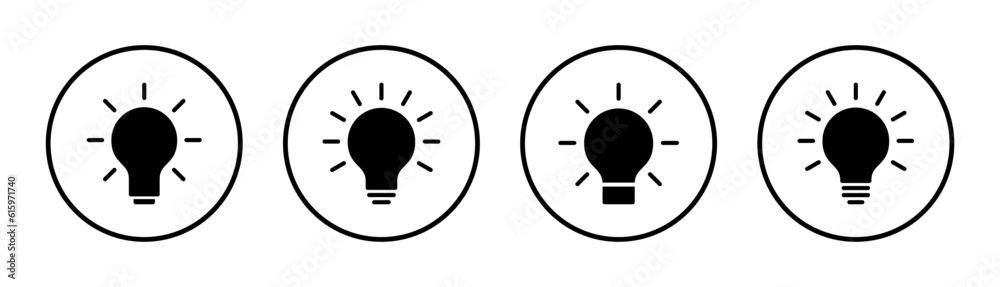 Lamp icon set illustration. Light bulb sign and symbol. idea symbol. Lamp icon set illustration. Light bulb sign and symbol. idea symbol.