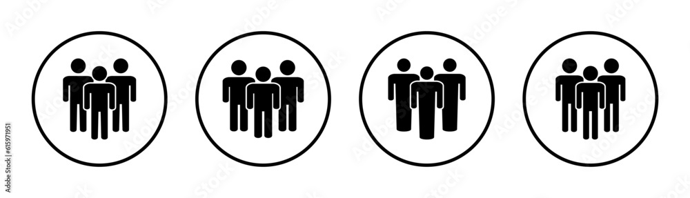 People icon set illustration. person sign and symbol. User Icon vector People icon set illustration. person sign and symbol. User Icon vector