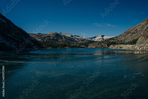 Beautiful Tenaya lake and mountains reflection, Yosemite National park © IBRESTER