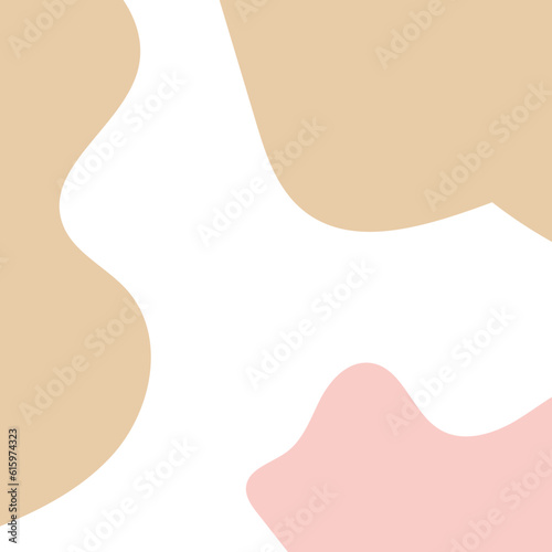 Pastel Frame Abstract Shapes Corners Decorative 