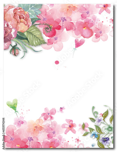 Flower Frame Bakcground