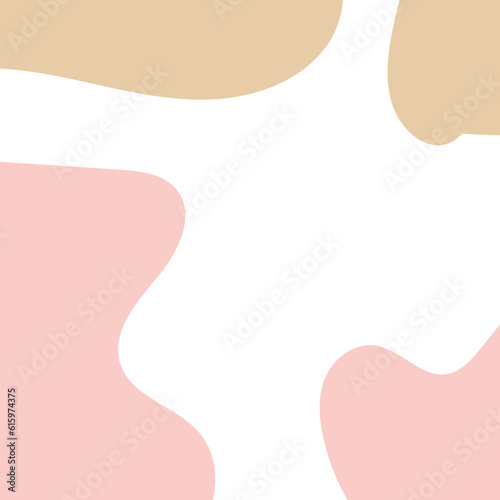 Pastel Frame Abstract Shapes Corners Decorative 