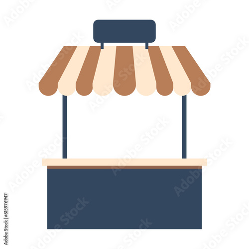 hand drawn outdoor market illustration