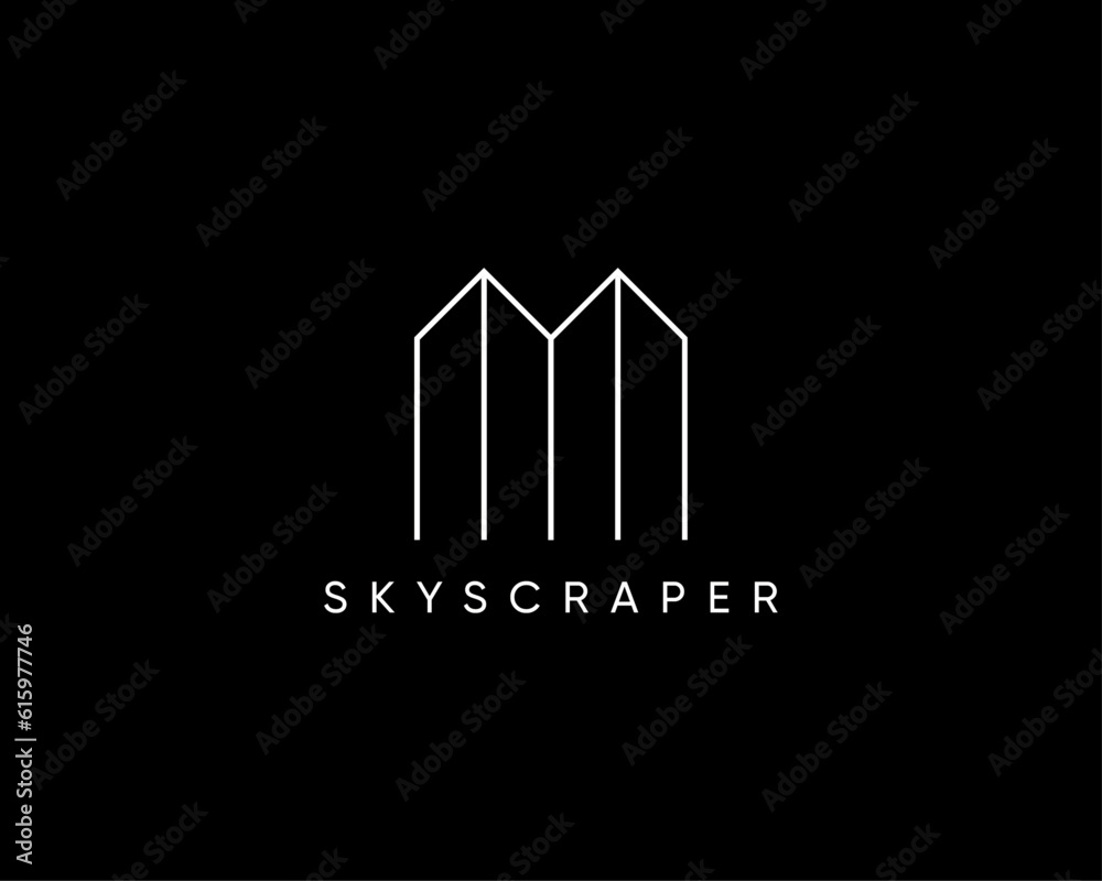 Modern real estate logo design concept. Design for building, apartment, architecture, construction, structure, planning and property.