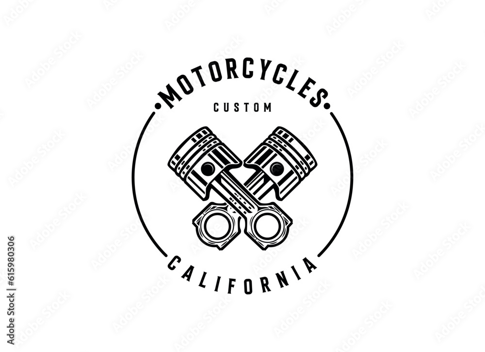 American Motorcycle Club Logo Design Vector Isolated. Ready made logo template set vector isolated American Motorcycle Club Logo Design Vector Isolated. Ready made logo template set vector isolated
