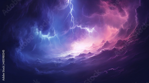 background with clouds and lightning