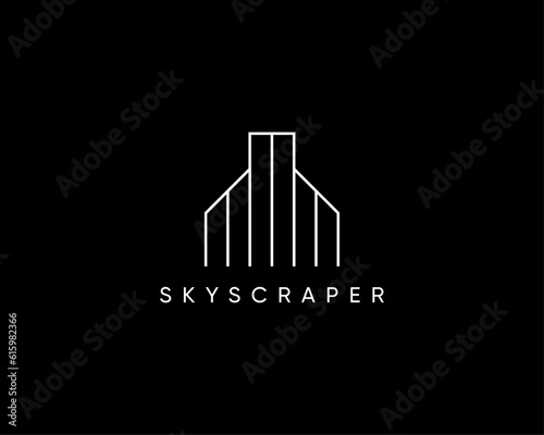 Modern building logo design concept. Design for building  apartment  architecture  construction  structure  planning and property.