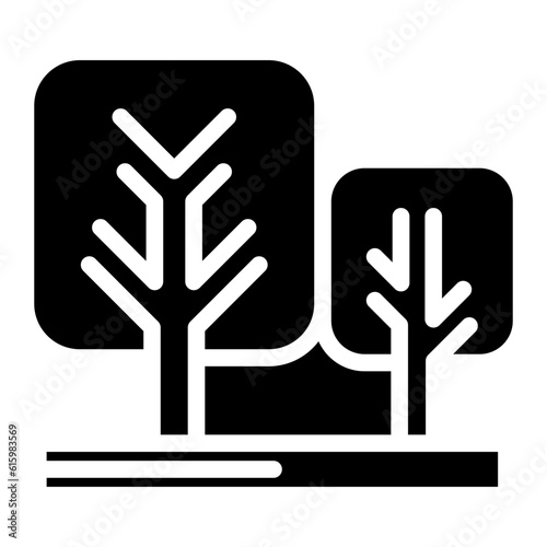 The Black Garden Icon Symbol is Perfect as  an Additional Element to your Design