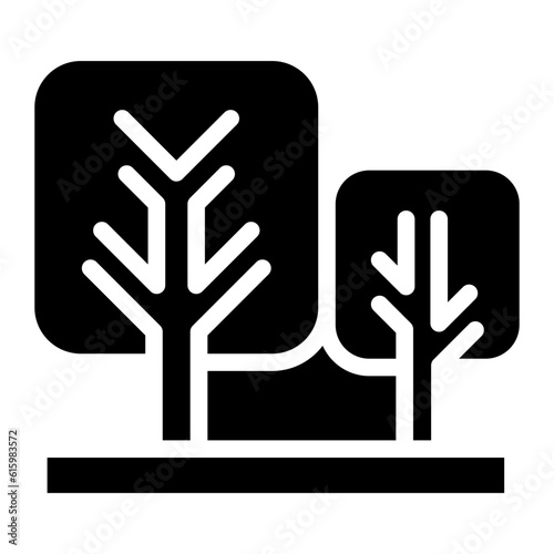 The Black Garden Icon Symbol is Perfect as  an Additional Element to your Design