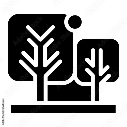 The Black Garden Icon Symbol is Perfect as  an Additional Element to your Design
