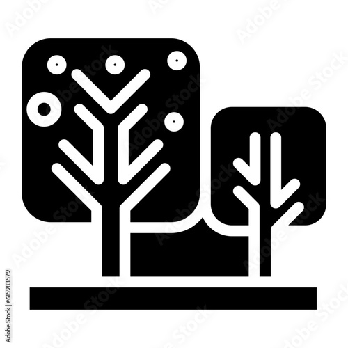 The Black Garden Icon Symbol is Perfect as  an Additional Element to your Design